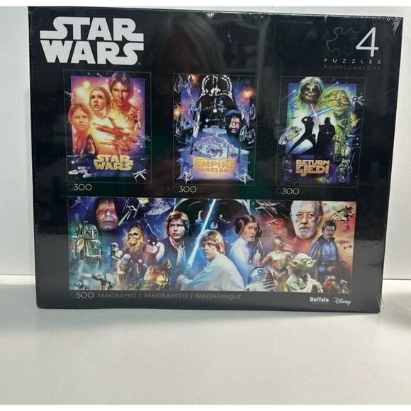 Star Wars Buffalo Games Puzzle collection 4 count - Picture 1 of 7